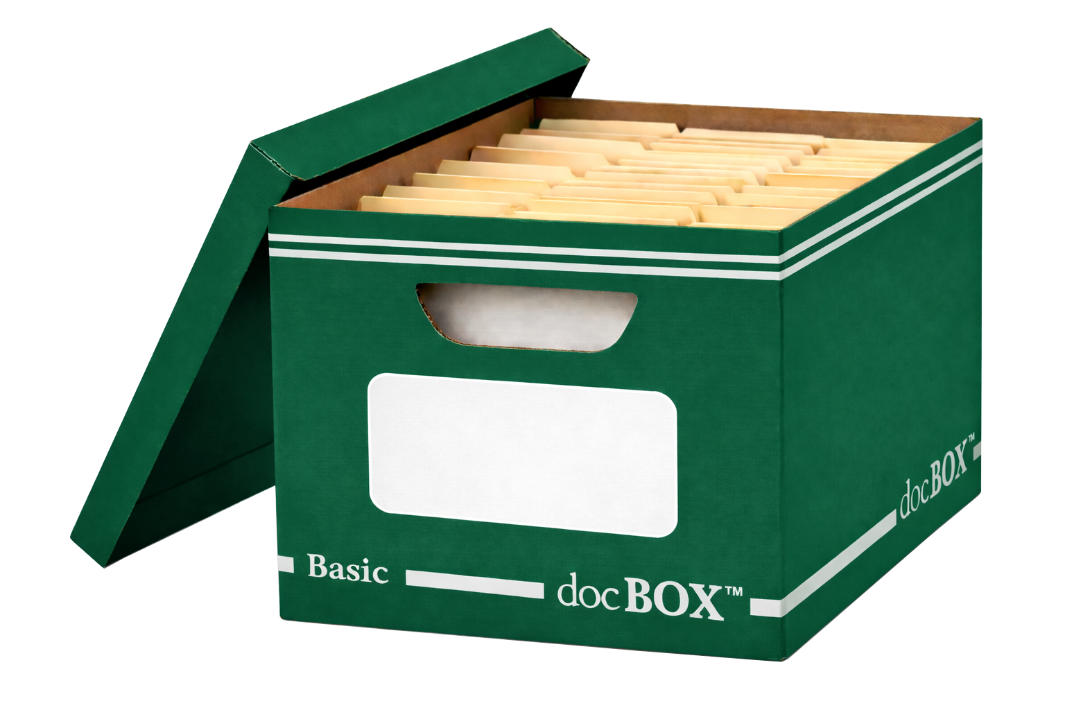 docBOX Oxford Green basic storage box