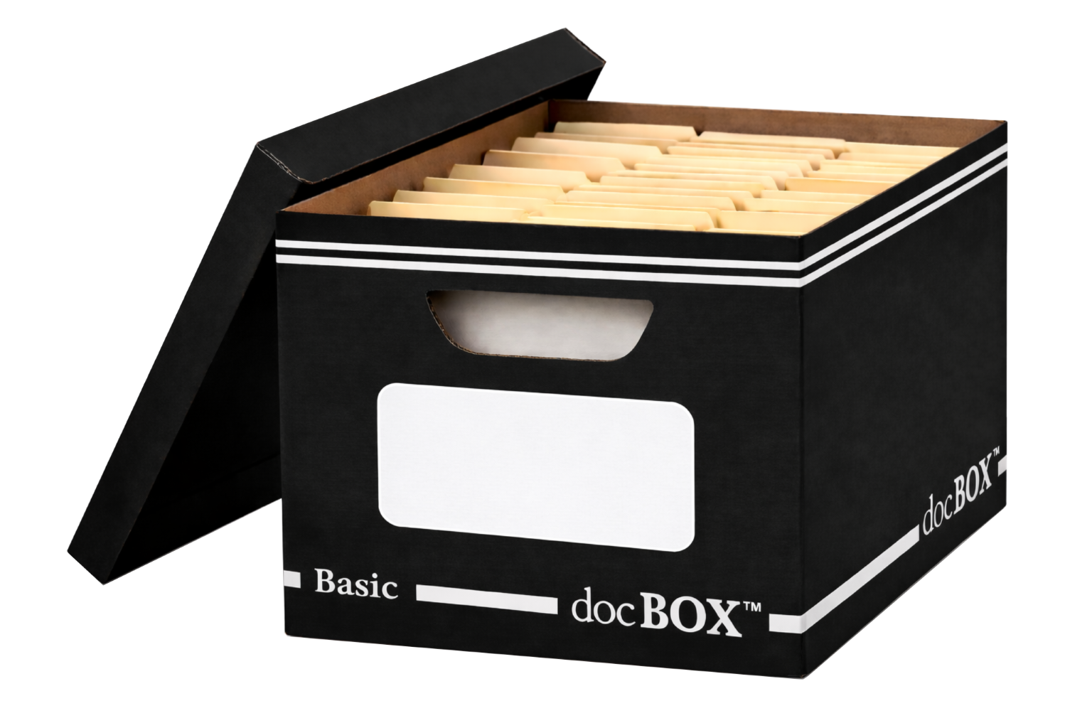 docBOX Onyx Black basic storage box
